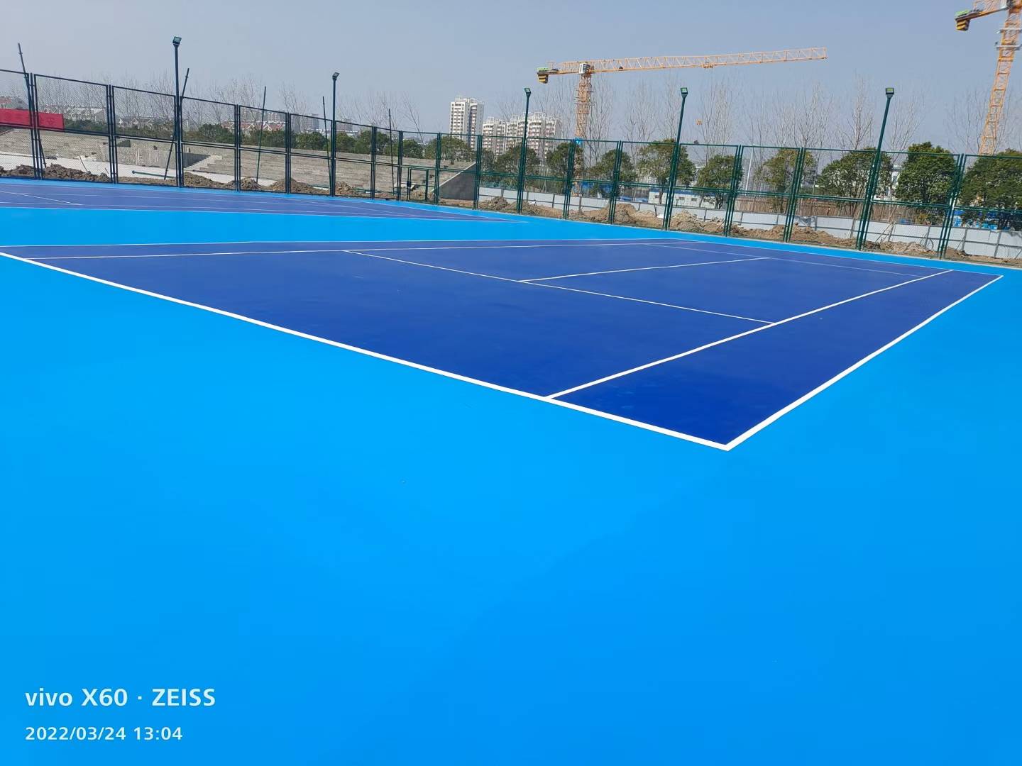 水性硅PU网球场,网球