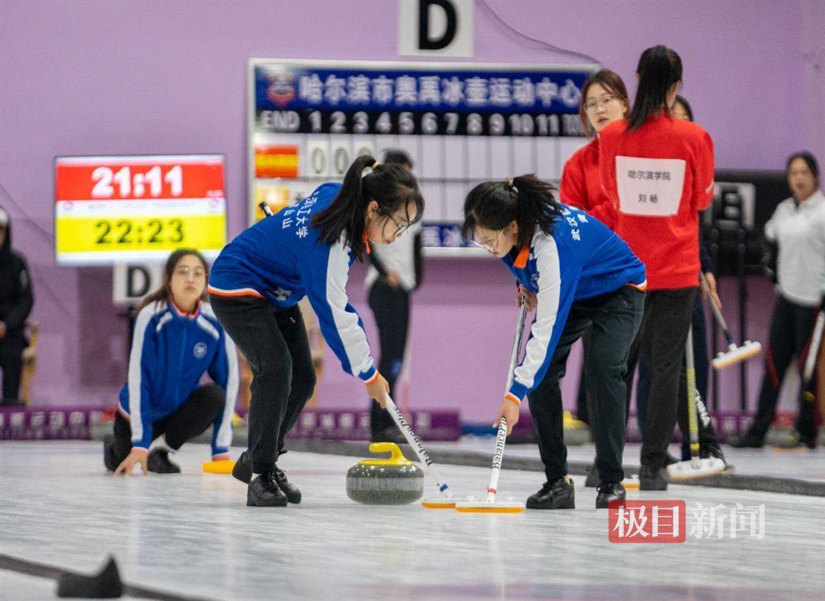 每个动作精益求精，  武汉高校冰壶队男女队均获全国第六,冰壶