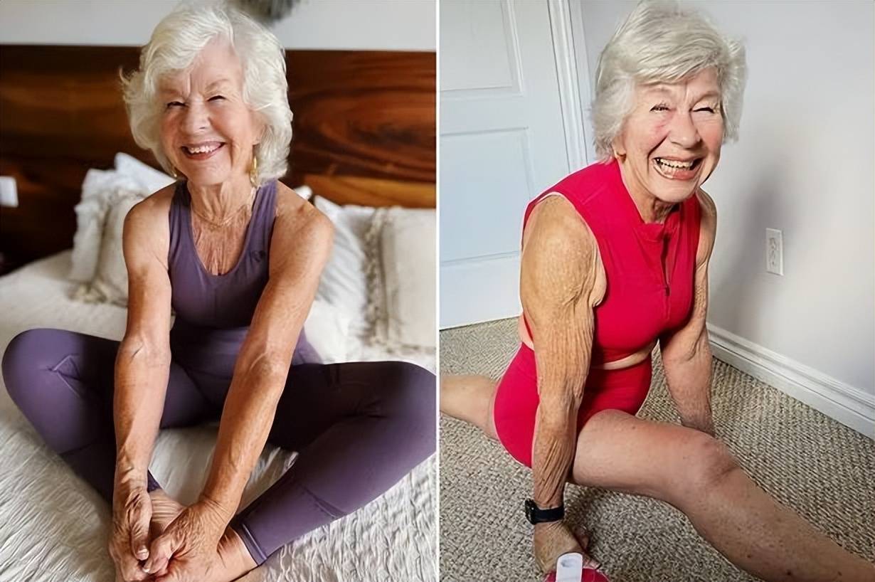 网红奶奶70岁开始健身，  前后对比令人难以置信，  粉丝们备受鼓舞