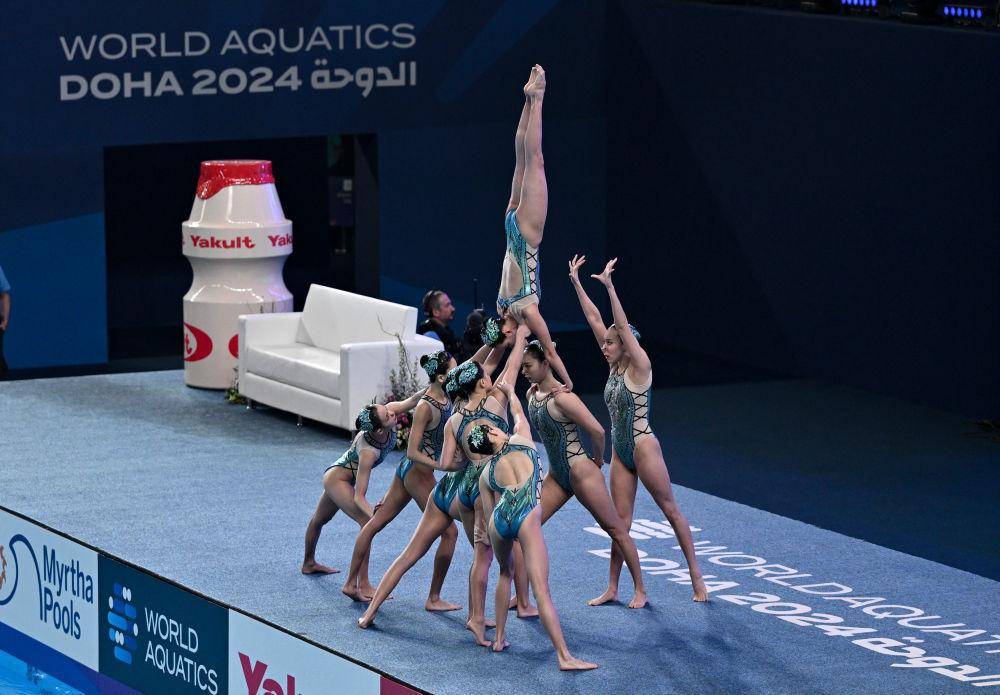游泳世锦赛丨中国队获花样游泳集体自由自选冠军