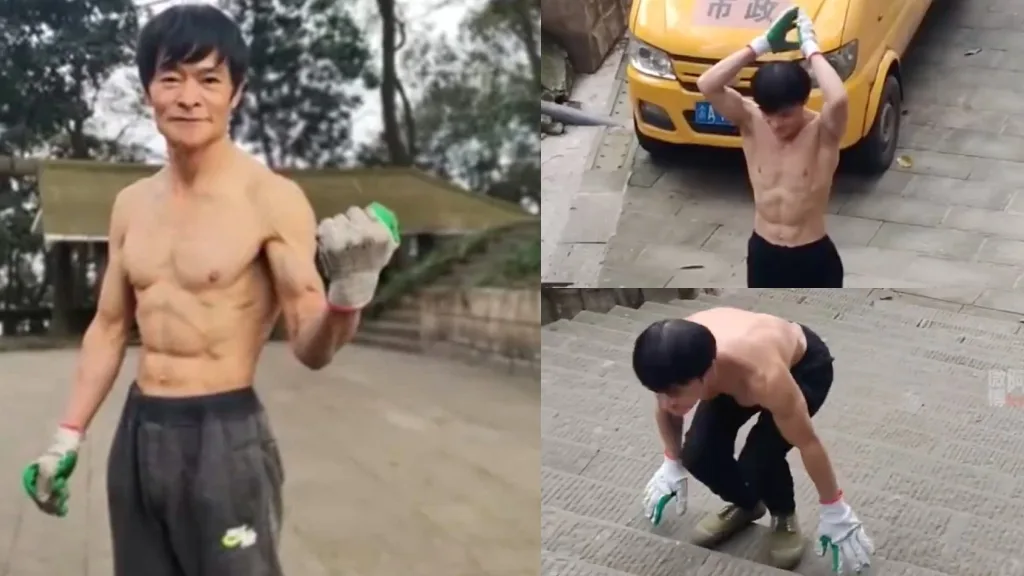 中国70岁爷爷的体格和健身习惯令人惊叹